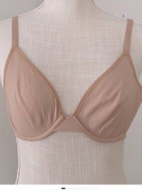 GAP BODY Bare Natural Plunge Smooth Bra Beige 34 A